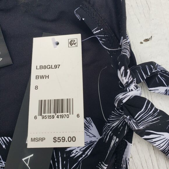 La Blanc Women's Black Petal Pusher California Hipster Swimsuit Swimsuit Sz 6 - Picture 5 of 5